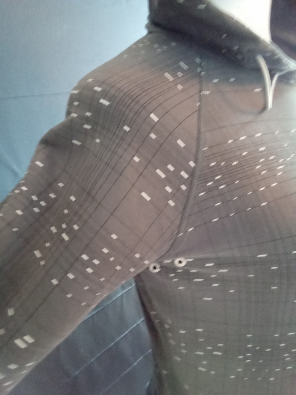 Nike Grey Dotted Running Performance Hoodie - Picture 5 of 8